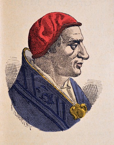 Portret van paus Benedictus I (575-579) door Italian School