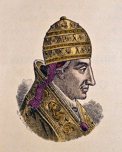 Portret van Paus Benedictus VII (974-983) door Italian School