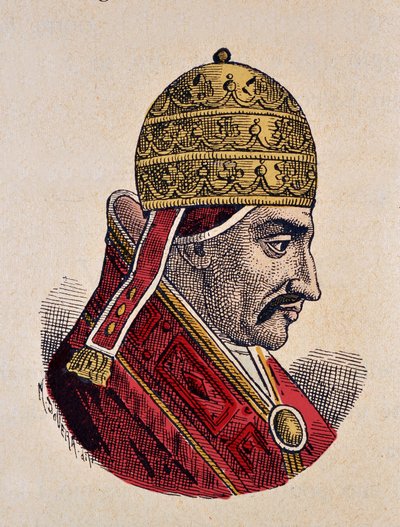 Portret van Paus Benedictus VI (973-974) door Italian School