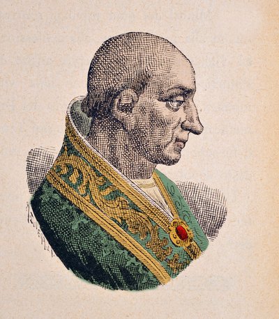Portret van paus Benedictus XI (1303-1304) door Italian School