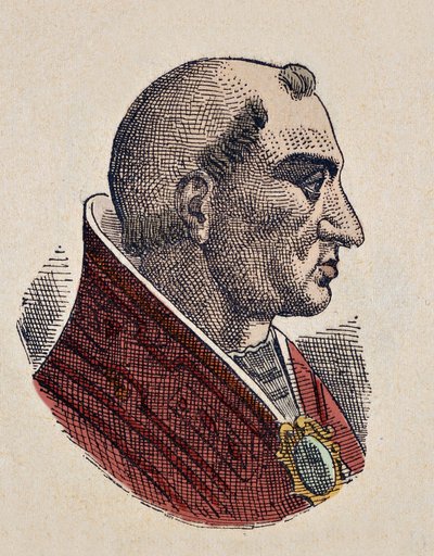Portret van paus Bonifatius II (530-532) door Italian School