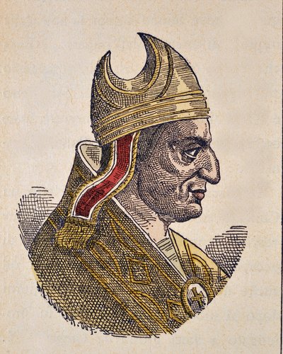 Portret van Paus Bonifatius IV (608-615) door Italian School