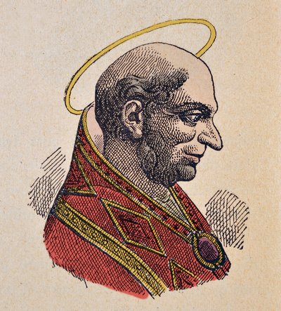 Portret van paus Bonifatius I (419-422) door Italian School