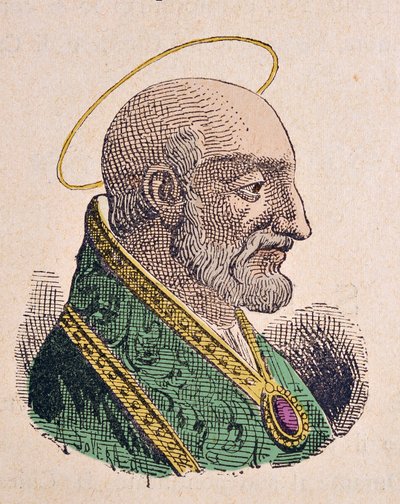 Portret van paus Caius (293-296) door Italian School