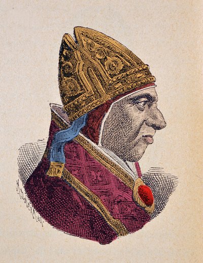 Portret van paus Calixtus III (1455-1458) door Italian School