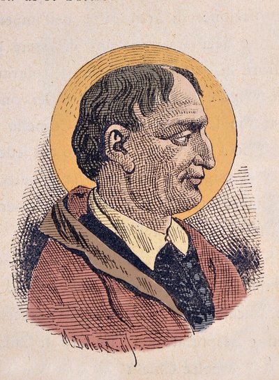 Portret van paus Cornelius (251-253) door Italian School