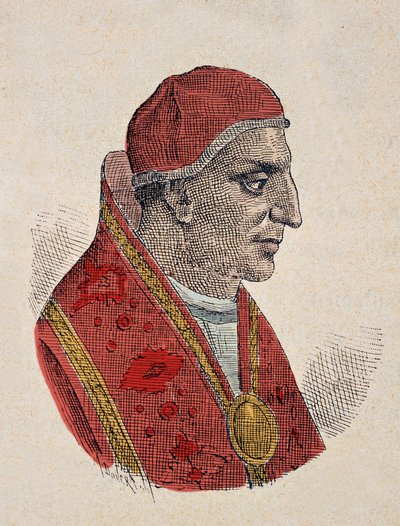 Portret van Paus Stefanus III (768-772) door Italian School
