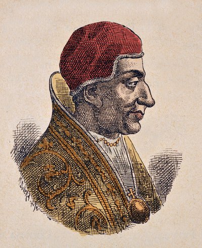 Portret van paus Stephanus IV (816-817) door Italian School