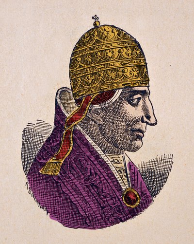 Portret van paus Stefanus IX (1057-1058) door Italian School