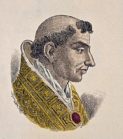 Portret van paus Stefanus VII (927-931) door Italian School