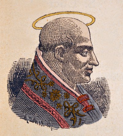Portret van Paus Fabianus (236-250) door Italian School