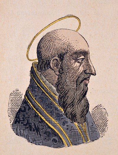 Portret van paus Felix I (269-274) door Italian School