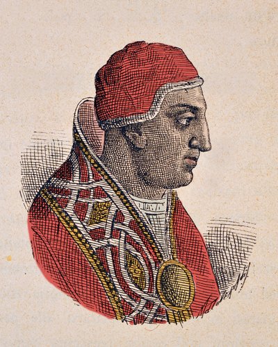 Portret van paus Gregorius II (715-731) door Italian School