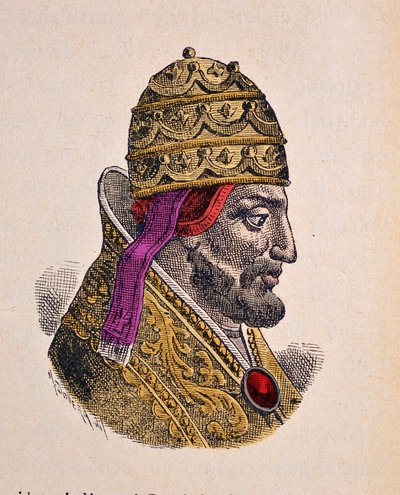 Portret van Paus Gregorius VII (1073-1085) door Italian School