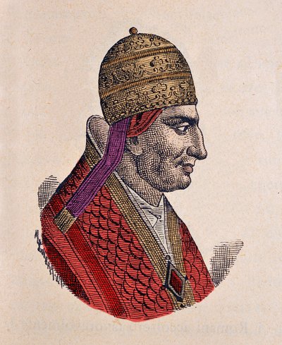 Portret van paus Gregorius VI (1045-1046) door Italian School
