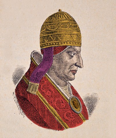 Portret van paus Innocentius III (1198-1216) door Italian School