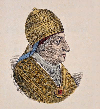 Portret van paus Innocentius VII (1404-1406) door Italian School