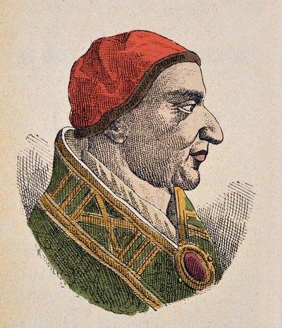 Portret van paus Johannes III (561-574) door Italian School