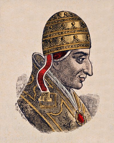 Portret van paus Johannes XIV (983-984) door Italian School