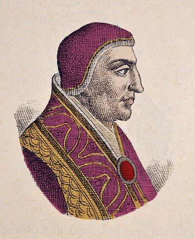 Portret van paus Johannes XVIII (1003-1009) door Italian School