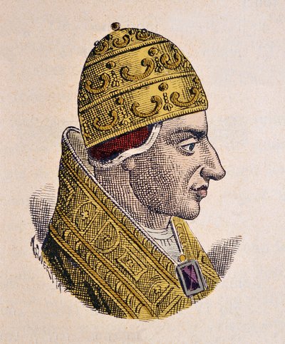 Portret van paus Johannes XVII (1003) door Italian School
