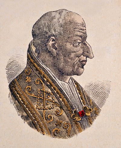 Portret van Paus Leo III (795-816) door Italian School