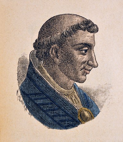 Portret van paus Leo V (903) door Italian School