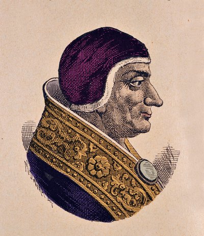 Portret van paus Lucius II (1144-1145) door Italian School