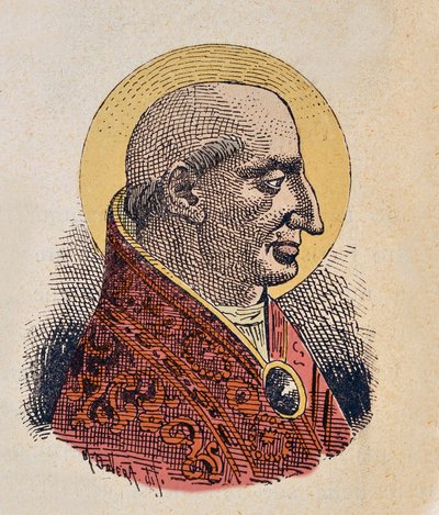 Portret van paus Lucius I door Italian School