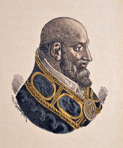 Portret van paus Marcellus II (1555) door Italian School