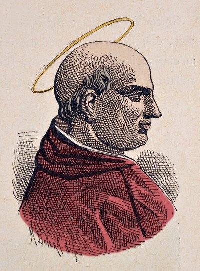 Portret van paus Marcellus I (308-309) door Italian School