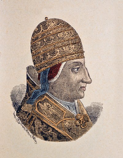 Portret van paus Nicolaas V (1447-1455) door Italian School