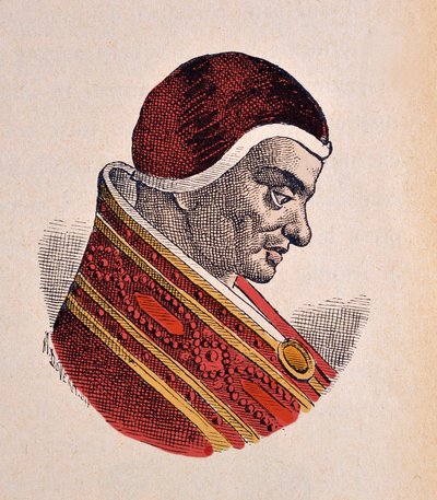 Portret van paus Paschalis II (1099-1118) door Italian School