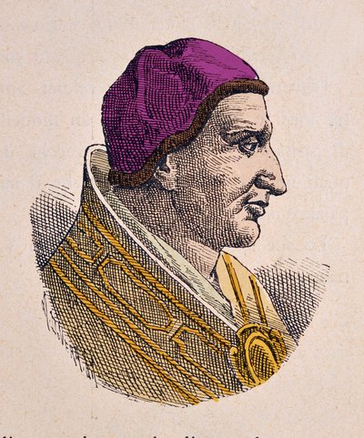 Portret van paus Pelagius II door Italian School