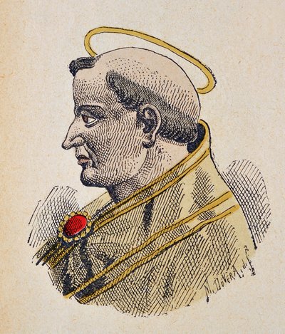 Portret van Paus Sixtus III (432-440) door Italian School