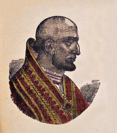 Portret van Paus Theodorus I (642-649) door Italian School
