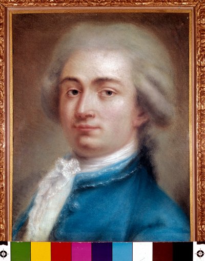Portret van de auteur Carlo Goldoni door Italian School