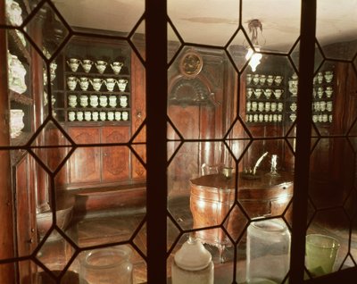 Reconstructie van een 18e-eeuwse apotheek door Italian School