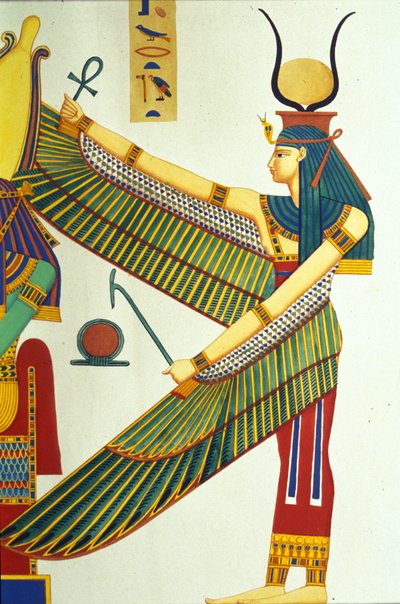 Afbeelding van Isis, illustratie uit Monumenten van Egypte en Nubië, door Ippolito Rosellini door Italian School