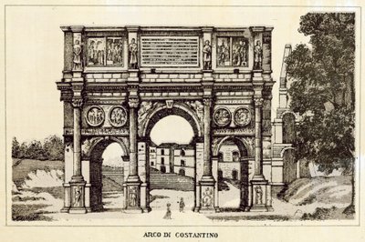 Rome: Arco Di Costantino door Italian School