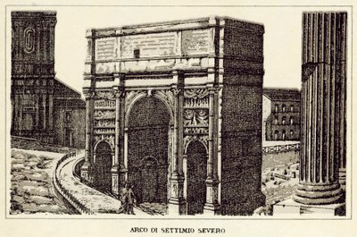 Rome: Boog van Septimius Severus door Italian School