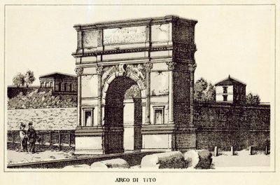 Rome: Arco Di Tito door Italian School