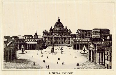 Rome: S Pietro Vaticano door Italian School