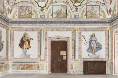 Kamer van Jupiter en Mercurius: Apollo en Diana door Italian School