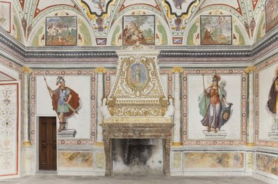 Kamer van Jupiter en Mercurius: Mars en Minerva door Italian School