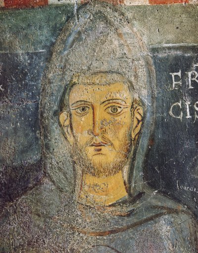 Sint Franciscus van Assisi, St. Gregoriuskapel, c.1224 door Italian School