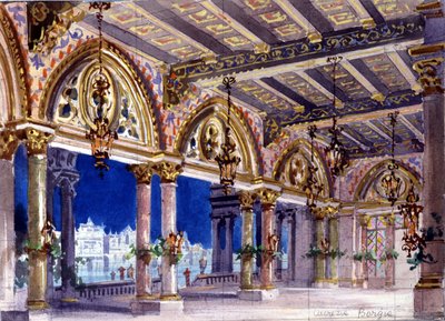 Decorontwerp voor de opera "Lucrezia Borgia" van Gaetano Donizetti, Milaan, 1833 door Italian School
