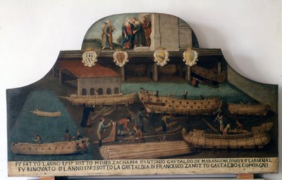 Scheepsbouw: boten gebouwd in 1517 en gerenoveerd in 1753 door Italian School