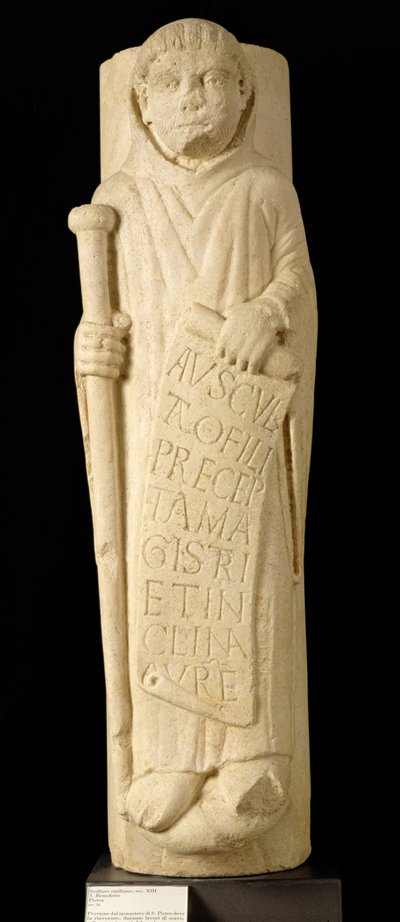 St. Benedictus van Nursia door Italian School
