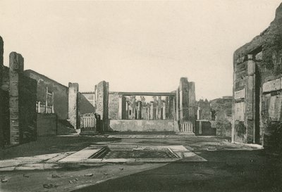 Het atrium van het huis van Cassia zoals het is (gravure) door Italian School